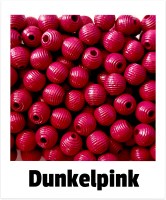 Rillenperlen 10mm dunkelpink